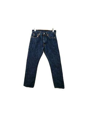 Levi's 501 XX Straight Leg Jeans Blue Dark Wash Button Fly Western Mens 29x30